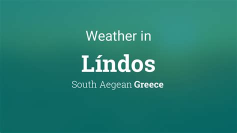 bbc weather lindos|Líndos .